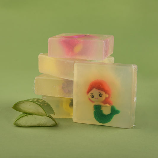 Organic Aloevera Soap with Small Miniature Eraser