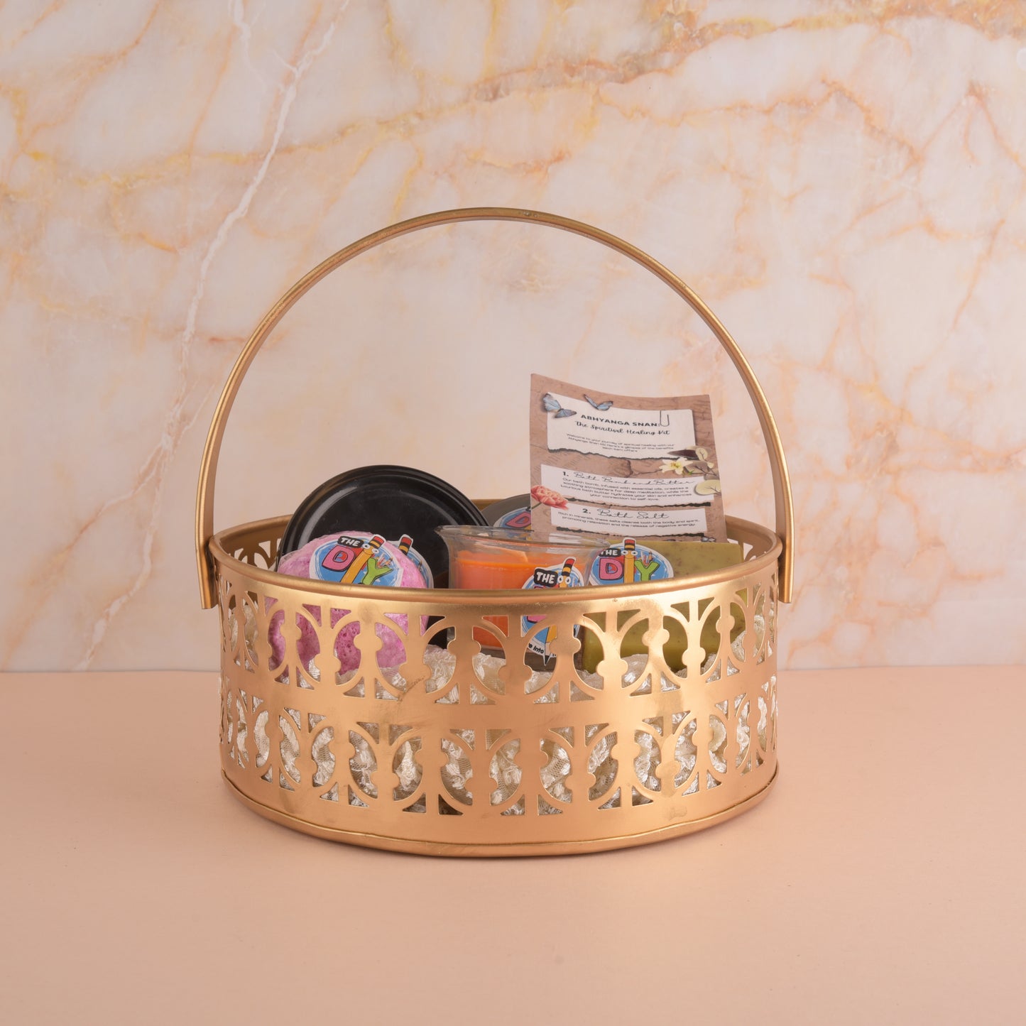 Abhyanga snan Metal Basket Hamper